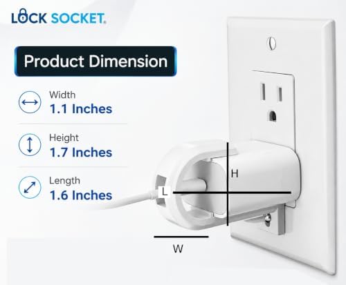 Lock Socket USB-C Fast Charger Lock- Anti Theft Chid-Safe. Firmly Secures iPhone Chargers from Unplugging w/Security Screw. for Apple iPhone 16/15/14/13/12/11/ X/MAX/XR, Made in USA - Image 4