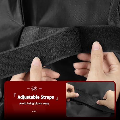 SHINESTAR 28 inch Griddle Cover for Blackstone 28" Single Shelf Griddle, Heavy Duty Waterproof Flat Top Grill Cover with Air Vent and Straps,Tear & Fade Resistant Cover for Blackstone 1529 - Image 4