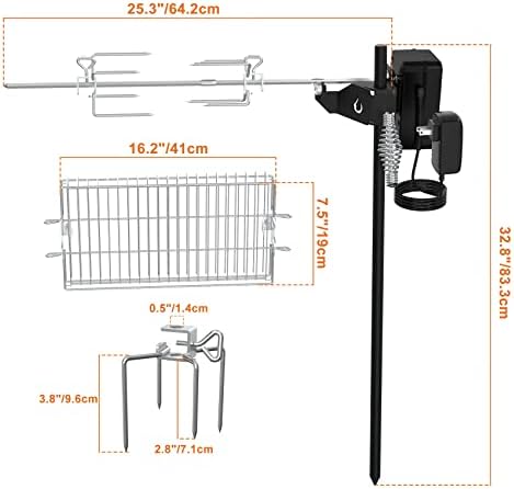 onlyfire Outdoor Spit Rotisserie Open Flame Camping Grill - Image 2