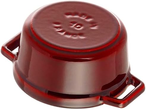 Staub Cast Iron 0.25-qt Mini Round Cocotte - Grenadine, Made in France - Image 6