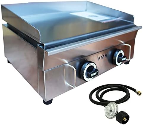 Commercial LPG Gas Griddle with Pressure relief valve Grill Griddle Tabletop Flat Top Countertop Restaurant Griddle Grill Teppanyaki Grill by PreAsionforEducationalModel