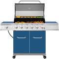 Royal Gourmet GA6402B 6-Burner Propane Gas Grill with Side Burner, Blue by RoyalGourmetCorp