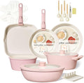 BECIGAR 23pcs Ceramic Pots and Pans Set by BecigarCookware