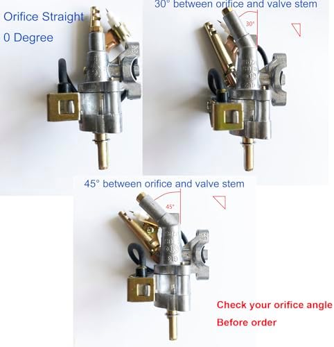 1 PC 0° BBQ Grill Gas Valve With Thrower Valve, Stem OD 5/16", Orifice size: 1.05mm for LP Gas, Fits for 5/8" Manifold Tube - Image 3