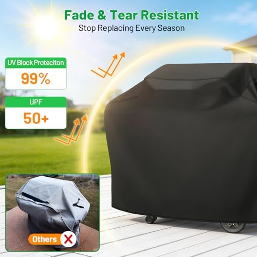 Heavy Duty Waterproof Grill Cover for Outdoor Grill, 60 Inch - Image 3