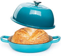 Enamelled Cast Iron Dutch Oven Pot – Dutch Oven For Sourdough Bread Baking – Cast Iron Bread Pot – Blue, 6 Quarts, 26cm – by Nuovva by Nuovva