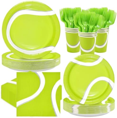 250Pcs Tennis Party Decorations for Sports Fans Kids Baby Shower Serves 50 by Greencian