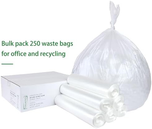 TYPLASTICS 40-45 Gallon Clear Trash Can Liners - 40" x 48" - Image 4