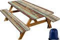 CAPSCEOLL Fitted Picnic Table Cover with Bench Covers 5ft - Wood by CAPSCEOLL