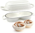 YONILL Mini Double Dutch Oven with Lid for Sourdough Bread Baking (White) by YONILL