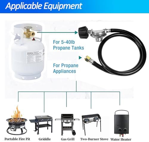 3Ft Propane Regulator Hose Replacement for LP Gas Grills - Image 6