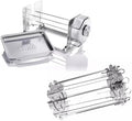 ROTO-Q 360 Non-Electric Rotisserie Kit with 10-Piece Skewer Set - Cordless Spit Roaster for Grills, Ovens, Smokers, BBQs - Indoor & Outdoor Cooking (Stainless Steel) by ROTO-Q360