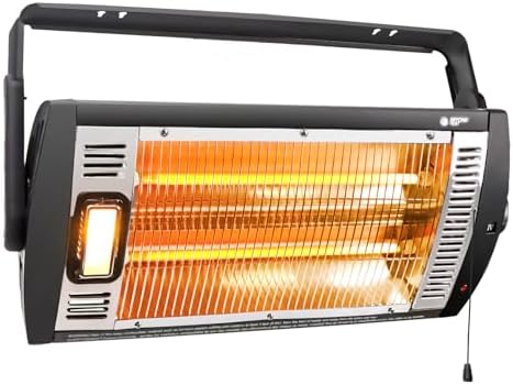 BEYOND HEAT Electric Garage Heater 120V, 1500W Radiant Space Heater, 1-Pack by BEYONDHEAT