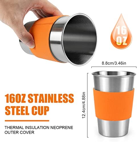 Odoland 11pcs Camping Cookware Backpacking Stove Set with Lightweight Pot - Image 6