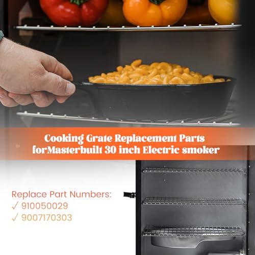 Smoker Rack for Masterbuilt 30 inch Electric Grill Grid Cooking Smoking Grates 9007170303 Replacement Parts Stainless Steel Master Built MB20071117 20071117 MB20073519 MB26073519 MB20070421 Accessory - Image 6
