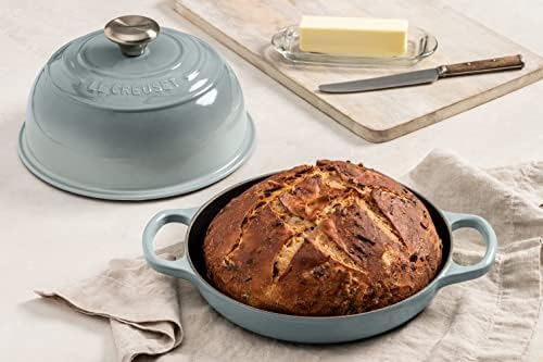 Le Creuset Enameled Cast Iron Round Bread Oven, 9.5 inch, Sea Salt - Image 6