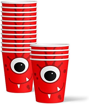 Mighty Monster Birthday Party Supplies Set Plates Napkins Cups Tableware Kit for 16 - Image 3
