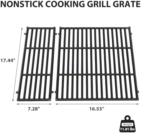 Utheer Spirit 400 2025+ Grill Grates, 17.5 Inch Porcelain Cast Iron - Image 2