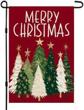 CROWNED BEAUTY Merry Christmas Trees Garden Flag for Outside 12x18 by CrownedBeauty