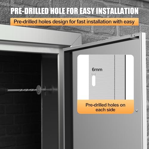 BBQ Access Double Doors 36Wx24H Flush Mount Stainless Steel Outdoor Kitchen Door for Outside Cabinets and BBQ Island - Image 6