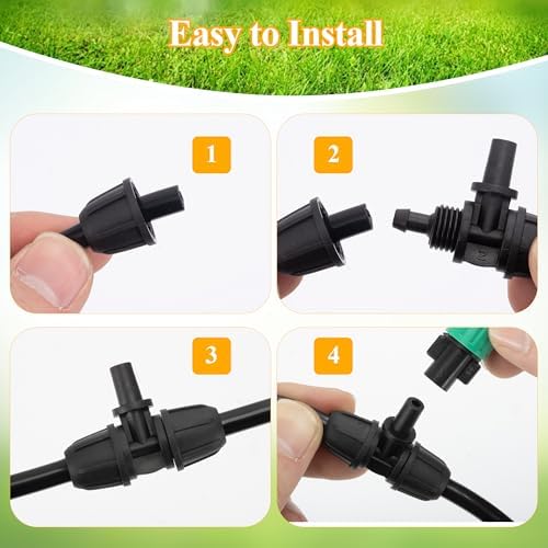 50Pcs Micro Misting Spray Emitters for 1/4 Inch Irrigation Tubing - Image 4