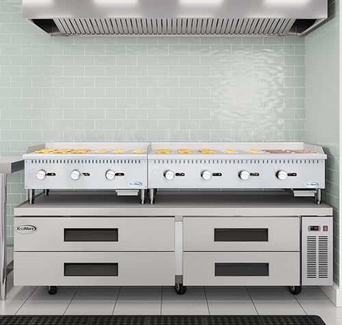 KoolMore 36 in. Natural Gas 3-Burner Griddle with 90,000 BTU in Stainless-Steel, ETL LIsted (KM-GG3-36M) - Image 4