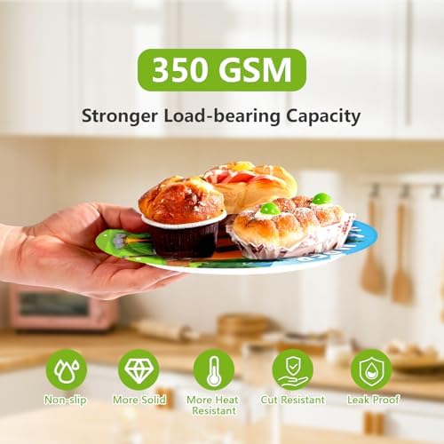 168 Pcs Happy Camper Party Decorations Camping Plate, Serves 24 - Image 2