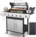 4-Burner Propane Gas Grill with Side Burner, 440 Sq. In. by Unknown