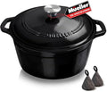 MUELLER HOME 6 Quart Enameled Cast Iron Pot Dutch Oven, Heavy-Duty by MUELLERHOME