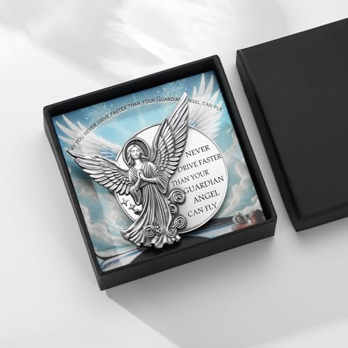 Guardian Angel Visor Clip for Car,Never Drive Faster Clip 2.95 Inch, Drive Safe Inspirational Gifts for Women Men - Image 5