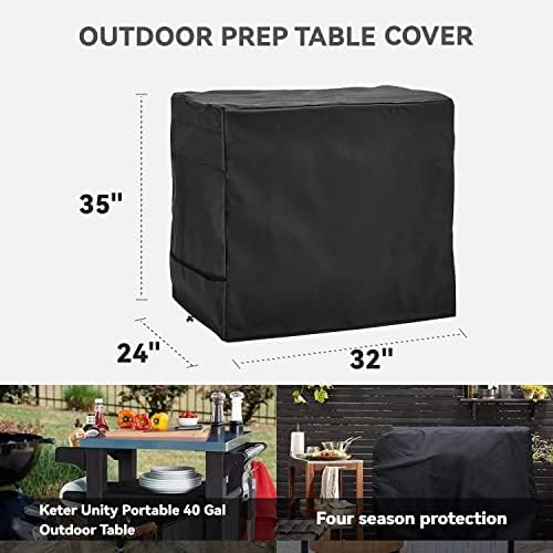 Outdoor Prep Table Cover, for 32 inch Ooni Medium Table, Black - Image 2