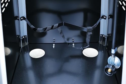BTExpert 48000 BTU Pyramid Patio Heater for Outdoor Double Layer Stainless Steel Burner Triple Protection System Quartz Glass Tube Propane Heater for Home & Commerical Black - Image 6