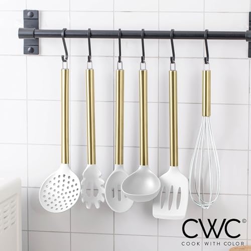 COOK WITH COLOR Silicone Cooking Utensils, Kitchen Utensil Set, Easy to Clean Silicone Kitchen Utensils, Cooking Utensils for Nonstick Cookware, Kitchen Gadgets Set with Holder, 11 Pieces - Image 6