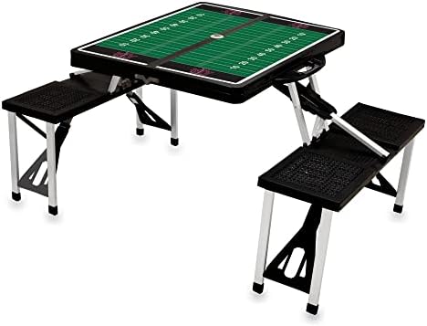 PICNIC TIME NCAA North Carolina Tar Heels Folding Picnic Table - Camping Table - Outdoor Table with Umbrella Hole by PicnicTimeFamilyofBrands