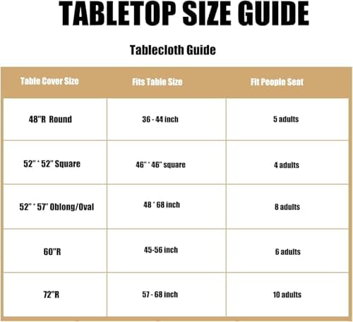 LUSHVIDA Round Tablecloth, Fitted Table Cloth for 45"-56" Tables, Burgundy - Image 6