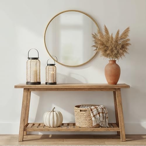 Natural Rattan Boho Lanterns - Handcrafted Chic Farmhouse Decor for Home - Image 6