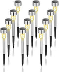 GIGALUMI Outdoor Waterproof Solar Garden Lights, 12 Pack Warm White by GIGALUMI