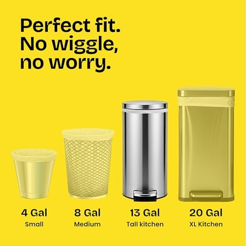 Glad ForceFlex Tall Kitchen Drawstring Trash Bags, 13 Gal, Fragrance Free, 140 Ct (Package May Vary) - Image 5