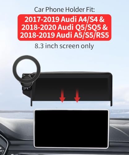 Car Phone Holder for Audi A4/S4/A5/S5/RS5/Q5/SQ5 2018-2019, 8.3" Screen - Image 2