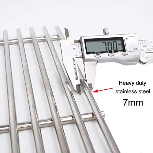 SG528(2-Pack) 19 1/2" 18 Cross rods Stainless Steel Cooking Grates for Weber Genesis E-310 E-320 E-330 S-310 S-320 S-330 EP-320 ESP-310 ESP-320 Gas Grills,DCS and Uniflame Gas Grill Models - Image 2