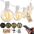Outdoor-String-Lights with Remote 102FT Waterproof lights for Outside Patio by Lifeisgood
