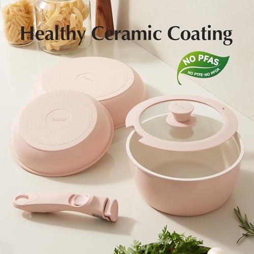 Redchef Pans and Pots Set Nonstick, 16Pcs Ceramic Cookware Set Cooking Set - Image 5