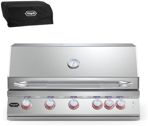 Hygrill Premium XTR 40-Inch Built In Grill, Stainless Steel 5-Burner Grill by Stanbroil