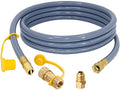 12 Feet 1/2 Inch ID Natural Gas Hose with Quick Disconnect for weber, charbroi, Grill, Pizza Oven, Patio Heater and More NG Appliance, Propane to Natural Gas Conversion Kit - CSA Certified by SUMNEW