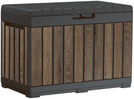 Keter Premium Everwood 50 Gal Outdoor Storage Box and Patio Side Table by Unknown