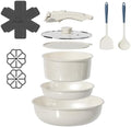 12 Pcs Pots and Pans Set Non Stick, Detachable Handle Cookware by OzawaBear