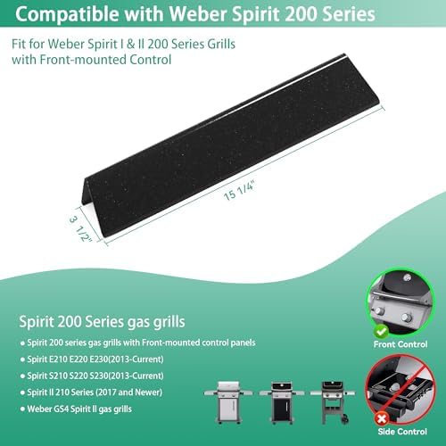 E210 7635 Flavorizer Bars Replacement Part for Weber Spirit I & II 200 - Image 2