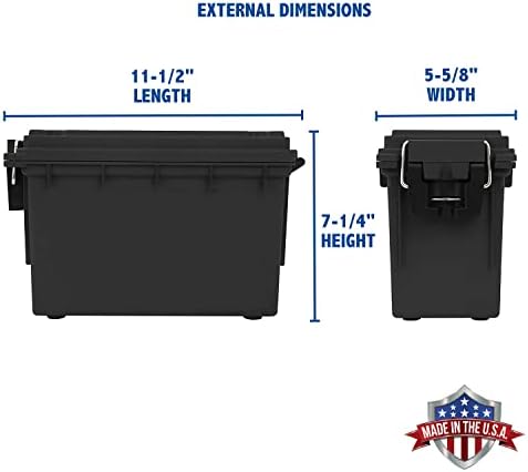 Sheffield Ammo Storage Box, .30 Cal Stackable | Water and Dust Resistant | Lockable | Made in USA | Pack of 6 - Image 3