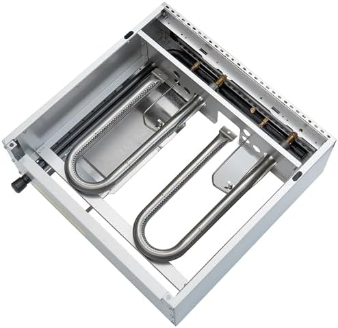 KoolMore 24 in. Natural Gas 2-Burner Griddle with 60,000 BTU in Stainless-Steel, ETL Listed (KM-GG2-24M) - Image 6
