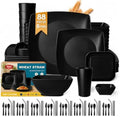 Teivio 88-piece Flatware Plates and Bowls Sets for 8,Kitchen Dinnerware Set by Teivio